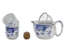 Набор посуды для чайной церемонии из 7 предметов # 41456 фарфор: Чайник 342 мл 6 пиал по 113мл