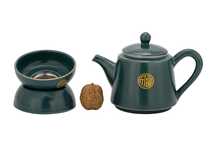 Набор посуды для чайной церемонии из 9 предметов # 41477 фарфор: Чайник 245 мл гундаобэй 170 мл сито 6 пиал по 40 мл