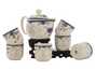 Набор посуды для чайной церемонии из 7 предметов # 41987 фарфор: чайник 340 мл 6 пиал по 117 мл