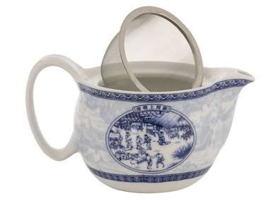 Набор посуды для чайной церемонии из 7 предметов # 41988 фарфор: чайник 340 мл 6 пиал по 117 мл